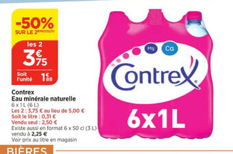 Bi1 Contrex Eau minérale naturelle offre
