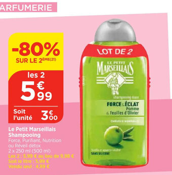 Bi1 Le Petit Marseillais Shampooing offre