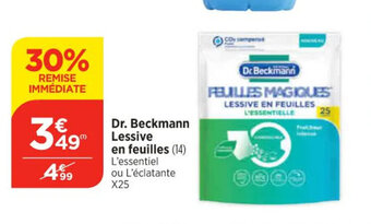 Bi1 Dr. Beckmann Lessive en feuilles offre