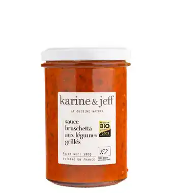 Biomonde SAUCE BRUSCHETTA AUX LÉGUMES GRILLÉS DE LA MARQUE KARINE ET JEFF offre