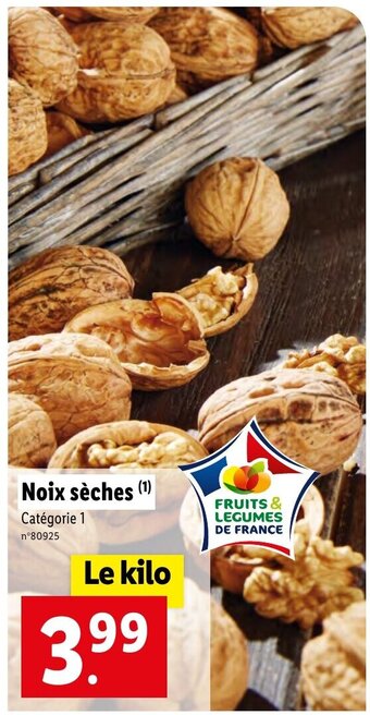 Lidl Noix sèches (¹) offre