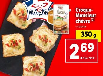 Lidl Croque-Monsieur chèvre (2) offre