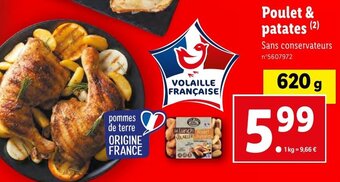 Lidl Poulet & (2) patates offre