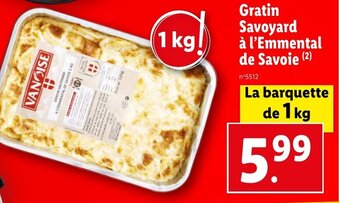 Lidl Gratin Savoyard à l'Emmental de Savoie (²) offre
