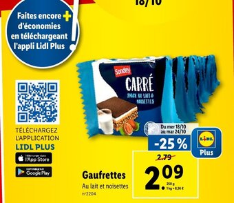 Lidl Gaufrettes offre