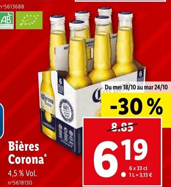 Lidl Bières Corona offre