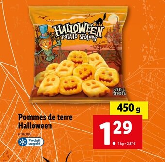 Lidl Pommes de terre Halloween offre