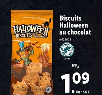 Lidl Biscuits Halloween au chocolat offre