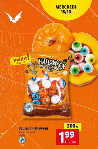 Lidl Boules d'Halloween offre