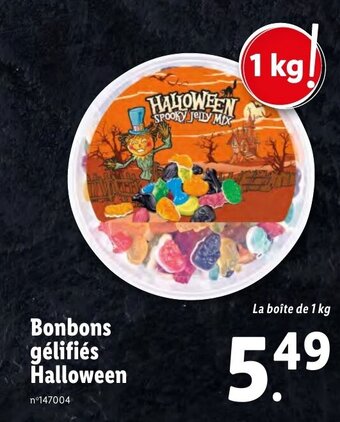 Lidl Bonbons gélifiés Halloween offre
