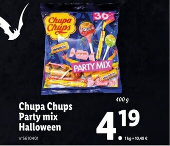 Lidl Chupa Chups Party mix Halloween offre