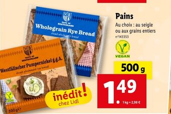 Lidl Pains offre