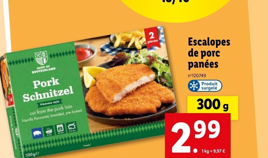 Promo Escalopes de porc panées chez Lidl