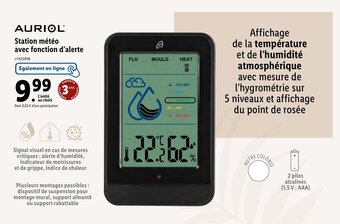 Station météo avec fonction d'alerte