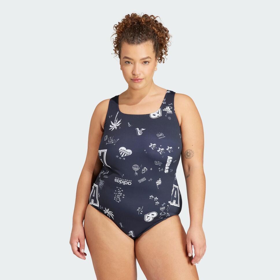 Promo Maillot de bain brand love franchise (grandes tailles) chez Decathlon