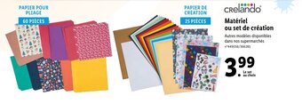 Lidl Matériel ou set de création offre