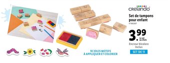 Lidl Set de tampons pour enfant offre