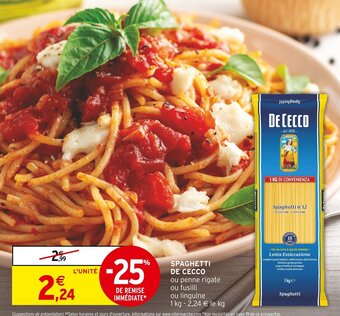 SPAGHETTI DE CECCO