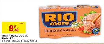 Intermarché THON À HUILE D'OLIVE RIO MARE offre