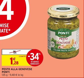 Intermarché PESTO ALLA GENOVESE PONTI offre