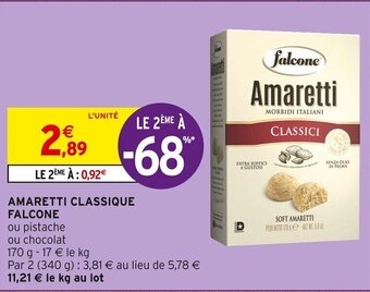 Intermarché AMARETTI CLASSIQUE FALCONE offre