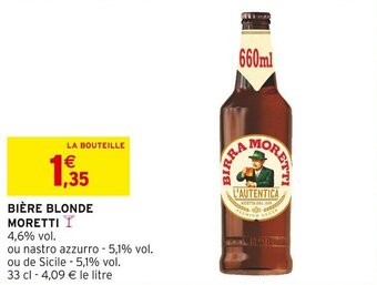 BIÈRE BLONDE MORETTI