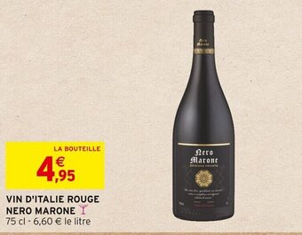 Intermarché VIN D'ITALIE ROUGE NERO MARONE offre