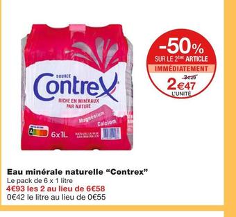 Monoprix Contrex eau minérale naturelle offre
