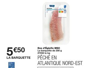 Monoprix Dos d’églefin msc offre