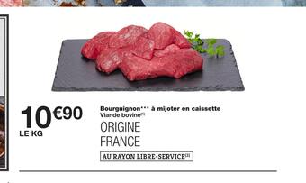 Monoprix Bourguignon à mijoter en caissette offre