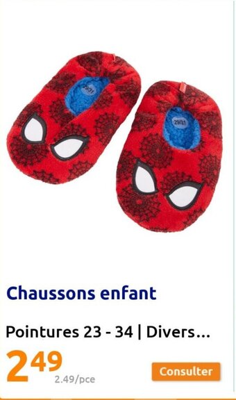 Action Chaussons enfant offre