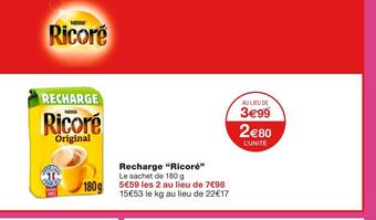 Ricoré recharge