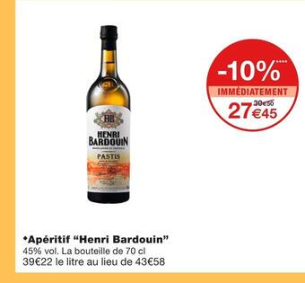 Monoprix Henri bardouin apéritif offre