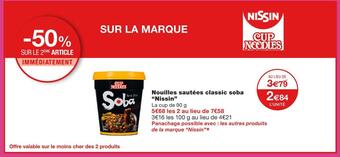 Monoprix Nissin nouilles sautées classic soba offre