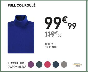 Monoprix Pull col roulé offre