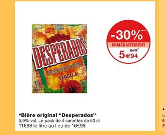 Monoprix Desperados bière original offre