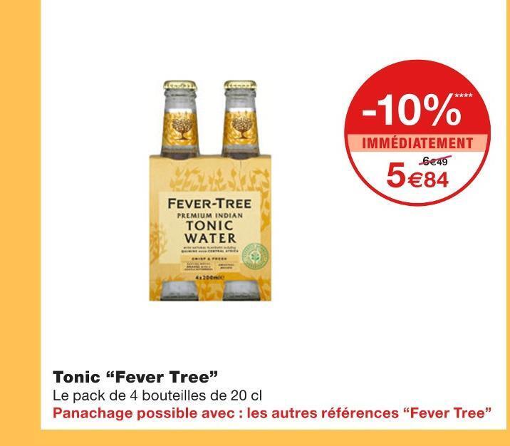 Promo Fever tree tonic chez Monoprix