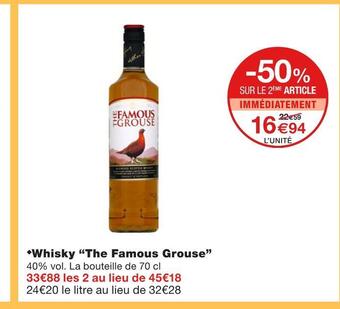 The famous grouse whisky