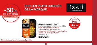 Monoprix Isali nouilles royales offre