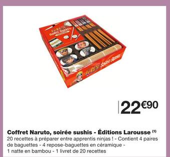 Éditions larousse coffret naruto, soirée sushis
