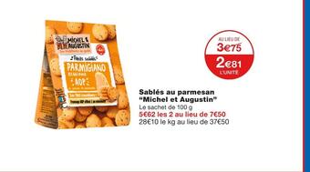 Michel et augustin sablés au parmesan