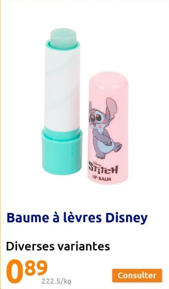 Action Baume à lèvres Disney offre