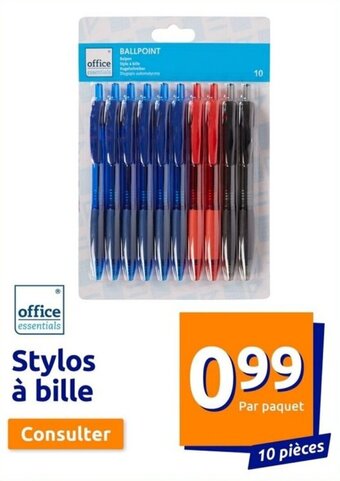 Action Stylos à bille offre