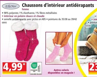 Norma Chaussons d'intérieur antidérapants offre