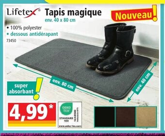 Norma Lifetex Tapis magique offre