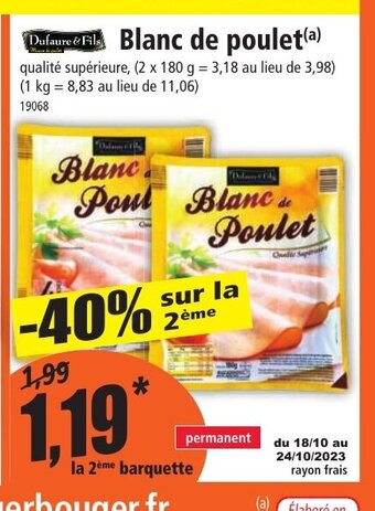 Norma Blanc de poulet(a) offre