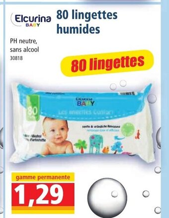 Norma 80 lingettes humides offre