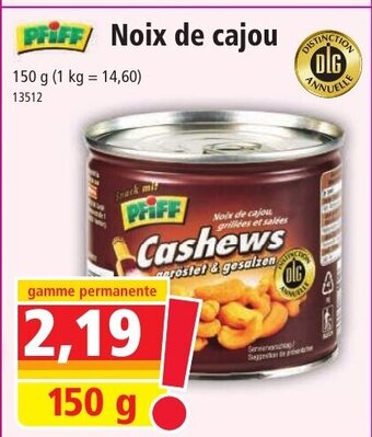 Norma Noix de cajou offre