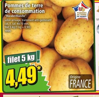 Norma Pommes de terre de consommation offre