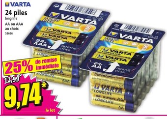 Norma 24 piles offre